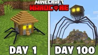 Thumbnail: I Survived 100 Days as HOUSE HEAD in Minecraft
