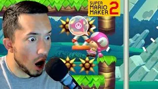 Thumbnail: This hitbox makes NO SENSE!! | Expert NO CHECKPOINT Challenge!! (Super Mario Maker 2)