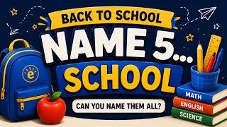 Thumbnail: Name 5 Game: School Topic | ESL Classroom Warm Up That Keeps Students Engaged