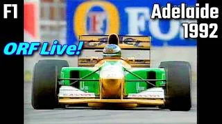 Thumbnail: F1 Adelaide 1992 full race Nigel Mansell hat Pole Position Niki Lauda Heinz Prüller ORF