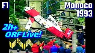 Thumbnail: F1 Monaco 1993 full race LIVE Ayrton Senna Crash im Training Heinz Prüller ORF