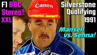 Thumbnail: F1 Silverstone 1991 Nigel Mansell under pressure! Qualifying J. Hunt M. Walker STEREO Sound BBC