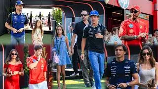 Thumbnail: Kimi Antonelli arrives with his sister & Max Verstappreen arriving with P on Race day in Monza BTS