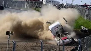 Thumbnail: British Truck Racing Championship 2023 at Brands Hatch Red Flag Crash