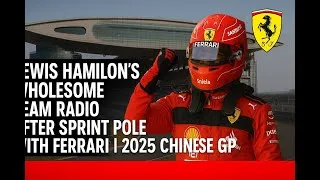 Thumbnail: Lewis Hamilton's Wholesome Team Radio Reaction to Sprint Pole with Ferrari | 2025 Chinese GP