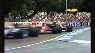 Thumbnail: Senna double pass   1987 Australian Grand Prix