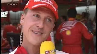 Thumbnail: F1 European GP Valencia 2009 - Schumacher about his failed Ferrari comeback (RTL, German)