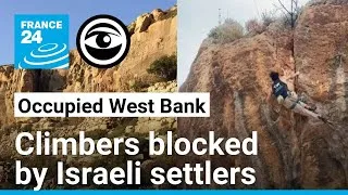 Thumbnail: Occupied West Bank: Palestinian rock climbing hindered by Israeli settlements • The Observers