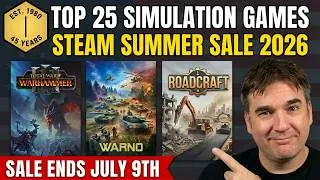 Thumbnail: 25 Simulation Games You're Probably Missing | Steam Sale 2026 | Warno and Roadcraft