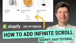 Thumbnail: How to Add Infinite Scroll on Shopify Collection Page. SEO-Friendly. Complete Setup Guide.