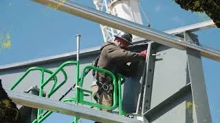 Thumbnail: Rigid Steel I-Beam Frame Install: Custom Fabric Building