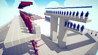 Thumbnail: Pro vs Noob: Double Towers Tournament on High Ground | Totally Accurate Battle Simulator TABS