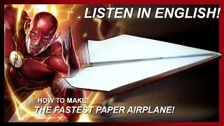 Thumbnail: ✈️⚡ Listen in English How to Make Paper Airplane World Record Suzanne Easy Origami Paper Rocket