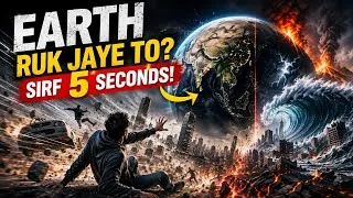 Thumbnail: Agar EARTH Sirf 5 Seconds Ke Liye RUK JAYE To Kya Hoga? 😱🌍
