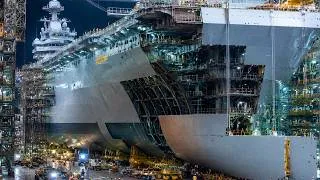 Thumbnail: Only One Shipyard on Earth Can Build These — 12 Years for a Single Aircraft Carrier