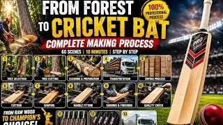 Thumbnail: How Cricket 🏏 Bats Are Made | From Tree to Cricket Bat