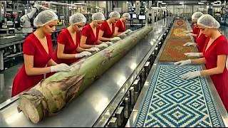 Thumbnail: Inside an Eco Factory: Turning Banana Trees into Luxury Carpets (Full Process)