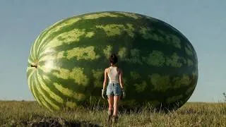 Thumbnail: Turning a Giant Watermelon into a Dream Mini House | Full Construction Process