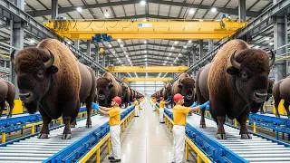 Thumbnail: Heavy duty tanning american bison hides work boots mega factory insights