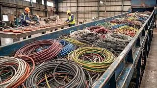 Thumbnail: The Insane Recycling of Old Electrical Wires Into Copper Frying Pans!