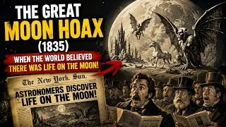 Thumbnail: The Great Moon Hoax (1835): When the World Believed There Was Life on the Moon! 🌕