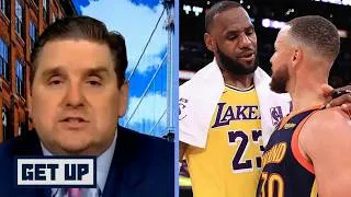 Thumbnail: GET UP | Steph Curry watches LeBron James shine — Windy on Warriors loss to Lakers in home finale