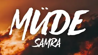 Thumbnail: Samra - Müde (Lyrics)