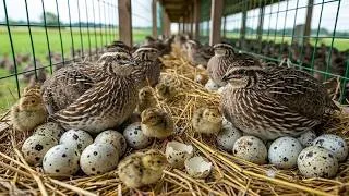 Thumbnail: Quail Farming | Collecting Quail Eggs & Raising Quail on a Poultry Farm
