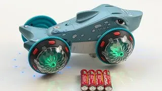 Thumbnail: Unboxing electric shark car, RC city bus, RC Spider-Man tank, engineering vehicle