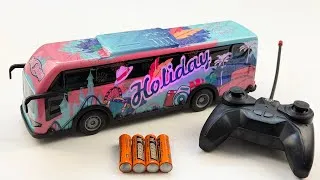 Thumbnail: Unboxing RC hand-painted buses, RC city fire trucks, gear police cars, and Tyrannosaurus rex cars