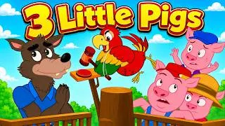 Thumbnail: The Bad Wolf and the Big Surprise & Three Rabbits 🐷🐰 | Fairy Tales and Stories for Kids