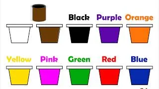 Thumbnail: Learn Colors Name for Children, Red, Green, Yellow, Brown, Purple, Black, Pink