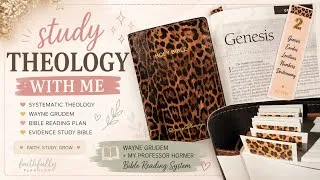 Thumbnail: My Theology Study Routine | Wayne Grudem + Professor Horner Bible Reading