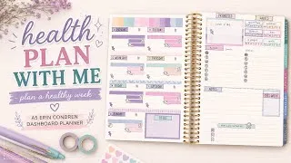 Thumbnail: Weekly Health Planner Setup | Erin Condren A5 Dashboard + Planner Kate