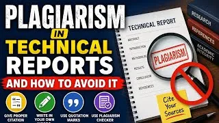 Thumbnail: Plagiarism in Technical Reports | How to Avoid Plagiarism | Technical Report Writing Tutorial
