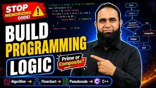 Thumbnail: Problem Solving & Logic Building in C++ | Algorithm, Flowchart, Pseudocode & Debugging
