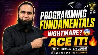 Thumbnail: Programming Fundamentals is a NIGHTMARE 😨 | How to Pass & ACE PF