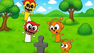 Thumbnail: Sprunki Became a Zombie in the Grave - 2d animation sprunki