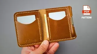 Thumbnail: Making a Bifold EDC Leather Wallet With a Pen Slot [DIY - PDF Pattern]