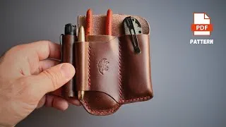 Thumbnail: Making an EDC Leather Sheath With a Belt Loop [DIY - PDF Pattern]