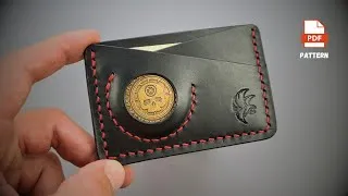 Thumbnail: Making a Slim EDC Wallet With a Coin Pocket- Leather Working [DIY Pattern]