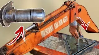 Thumbnail: Highly level repairing technique of damaged excavator boom jack 