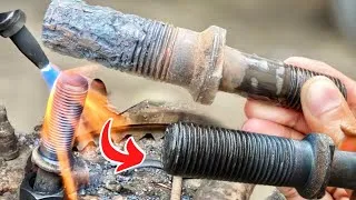Thumbnail: How Repair Badly Affected Truck Wheel Bolt - Recover Mechanical Parts - Engineering Damaged Bolt