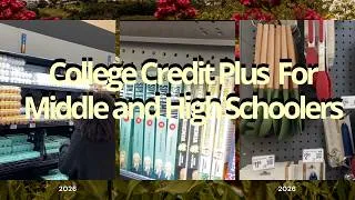 Thumbnail: College Credit Plus For Middle And High School students 🎓