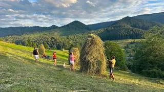 Thumbnail: Traditional Haymaking and Carpathian Cooking with Vasyl and Marina 🏔️