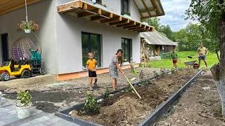 Thumbnail: Vasyl Builds a Beautiful Flower Bed 🌸 Marina Makes Homemade Jam | Carpathian Village Life
