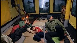 Thumbnail: Storm Camping in a Giant Air Tent ⚡🌧️