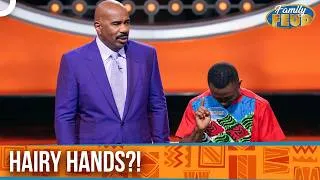 Thumbnail: The Funniest Body Part Answer! | Fast Money | Family Feud