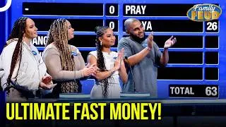 Thumbnail: Combinations of The MOST CHAOTIC Fast Money Rounds! | Family Feud Compilations