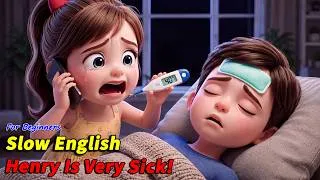 Thumbnail: Henry Ignored Lily's Warning... Then He Got a 40°C Fever! | Slow English Listening Story (A2 Level)